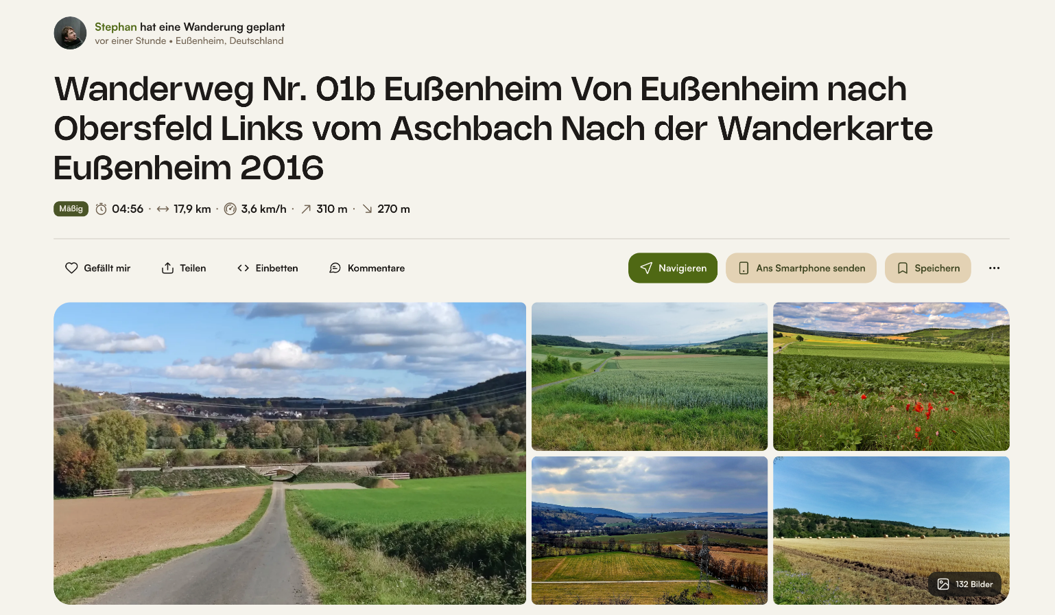 Komoot Wanderweg 01b